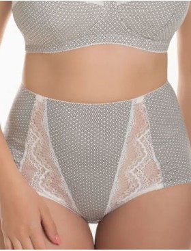 Высокие хлопковые трусы Valmira 2918/G молочная графика, Цвет: молочная графика, Размеры: 5XL