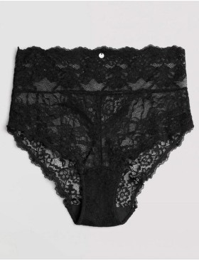 Высокие трусы слипы Ysabel Mora 10141 BASIC LACE черный, Цвет: черный, Размеры: M, изображение 3