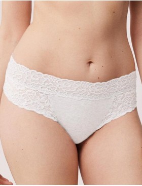 Хлопковые трусы слипы Ysabel Mora 10553 LINGERIE белый, Цвет: белый, Размеры: S