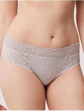 Хлопковые трусы слипы Ysabel Mora 10553 LINGERIE серый, Цвет: серый, Размеры: S