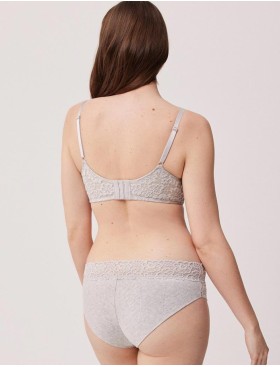 Хлопковые трусы слипы Ysabel Mora 10553 LINGERIE серый, Цвет: серый, Размеры: S, изображение 2