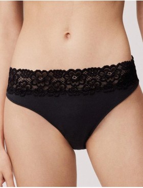 Хлопковые трусы слип-мини Ysabel Mora 10554 LINGERIE черный, Цвет: черный, Размеры: S