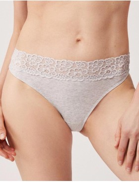 Хлопковые трусы слип-мини Ysabel Mora 10554 LINGERIE серый, Цвет: серый, Размеры: S