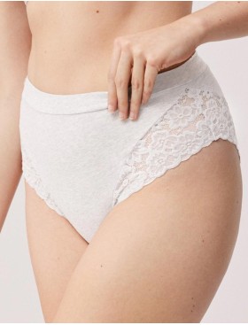 Высокие трусы слипы Ysabel Mora 10556 LINGERIE белый, Цвет: белый, Размеры: M