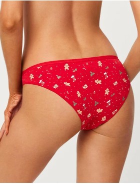 Новогодние трусы слип-мини Ysabel Mora 19525 CHRISTMAS, Цвет: красный, Размеры: XL, изображение 2