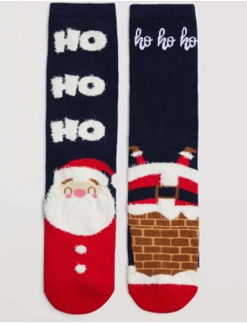 Носки мужские 2 пары Ysabel Mora 22893 темно-синий + красный, Цвет: темно-синий + красны, Размеры: 41/46, изображение 3