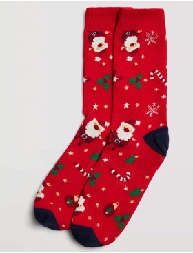 Носки мужские 2 пары Ysabel Mora 22893 темно-синий + красный, Цвет: темно-синий + красны, Размеры: 41/46, изображение 4