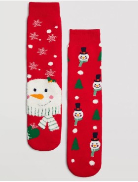 Носки мужские 2 пары Ysabel Mora 22894  красный, Цвет: красный, Размеры: 41/46