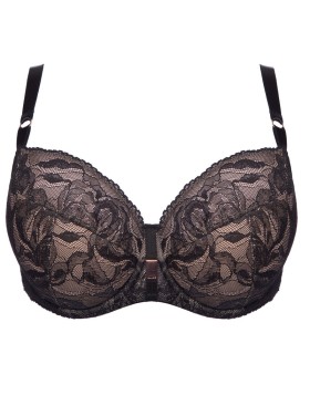 Бюстгальтер полупоролон Alles FROZEN PU black, Цвет: черный, Размеры: 70I, изображение 8