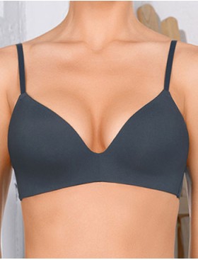 Гладкий бюстгальтер без косточек Amelie MILLA 2018 синий жемчуг new, Цвет: синий жемчуг, Размеры: 65C