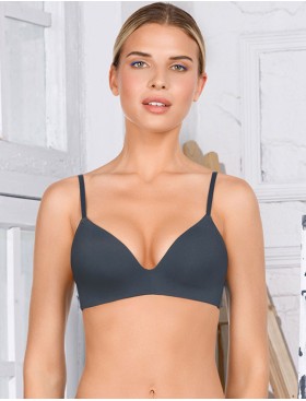 Гладкий бюстгальтер без косточек Amelie MILLA 2018 синий жемчуг new, Цвет: синий жемчуг, Размеры: 65C, изображение 4