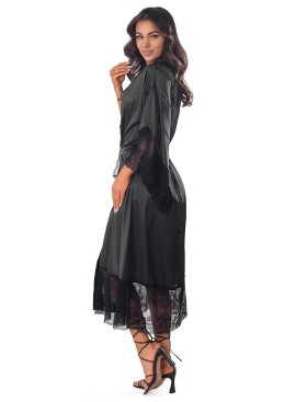 Длинный халат с кружевом Anais ALISSAN LONG ROBE, Цвет: черный, Размеры: L/XL, изображение 5