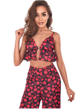 Романтичный комплект с брюками Anais MORGAN BRA+PANT, Цвет: черный, Размеры: L/XL