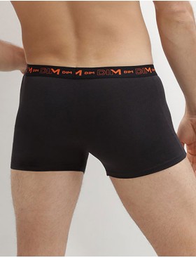 Черные боксеры с цветным поясом (3 шт) Dim 6596/3 смородина/оранжевый/синий, Цвет: черный (смородина/ор, Размеры: S, изображение 2