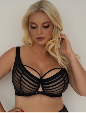 Бюстгальтер с мягкой чашкой Kris Line CASUAL soft lace, Цвет: черный, Размеры: 65DD, изображение 3