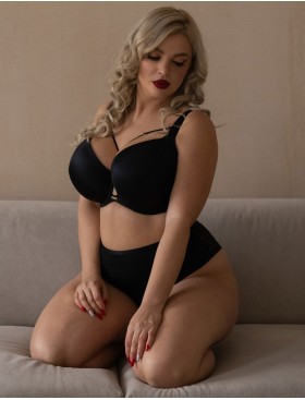 Трусы стринги высокие Kris Line CASUAL stringi high waist, Цвет: черный, Размеры: XS, изображение 5