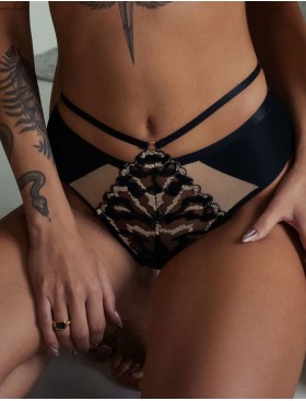 Трусики бразилиана Kris Line VENUS stringshorts черный, Цвет: черный, Размеры: 2XL