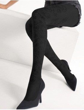 Колготки с 3D-узором Marilyn GRACE B04 40 den чёрный, Цвет: чёрный, Размеры: 1/2
