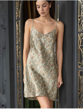 Атласная сорочка с узором Mia-Amore TERESA 7380, Цвет: мультколор, Размеры: 3XL, изображение 3