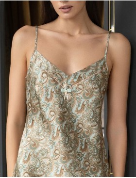 Атласная сорочка с узором Mia-Amore TERESA 7380, Цвет: мультколор, Размеры: 3XL, изображение 5