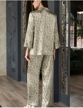 Атласная женская пижама Mia-Amore TERESA 7386, Цвет: мультколор, Размеры: S, изображение 2