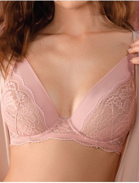 Мягкий бюстгальтер с поддержкой Mioocchi MALENA 8117 rosa, Цвет: rosa (розовый), Размеры: 70B