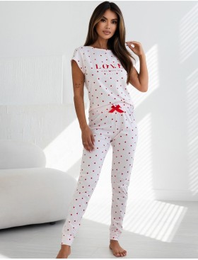 Хлопковая пижама с брюками Sensis AURA, Цвет: розовый, Размеры: L, изображение 3