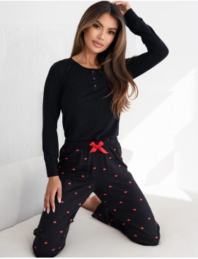 Женская пижама с брюками Sensis ETERNITY, Цвет: черный, Размеры: L