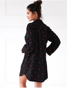 Сорочка-рубашка из вискозы Sensis ROLLING IN LOVE, Цвет: черный, Размеры: S, изображение 2