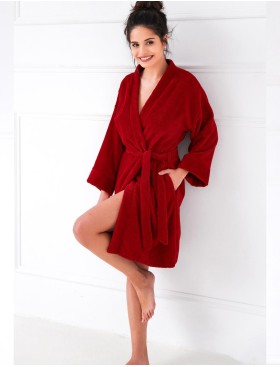 Банный халат Sensis ROLLING RED, Цвет: красный, Размеры: S/M, изображение 3