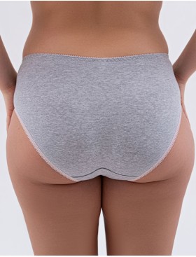 Трусы слипы хлопковые Valmira 2955/C серый с лотосом, Цвет: серый с лотосом, Размеры: M, изображение 2