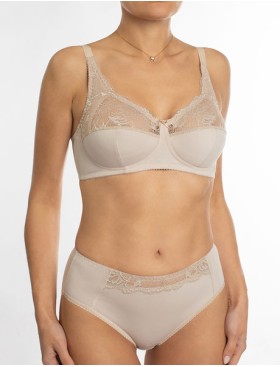 Хлопковый бюстгальтер без косточек Valmira 1201/C золотистый пион, Цвет: золотистый пион, Размеры: 90D, изображение 3