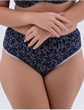 Трусики из хлопка Valmira 2929/C синий с молоком, Цвет: синий с молоком, Размеры: 5XL