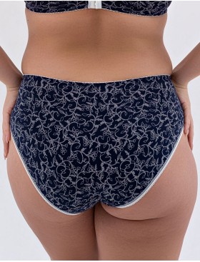 Трусики из хлопка Valmira 2929/C синий с молоком, Цвет: синий с молоком, Размеры: 5XL, изображение 2