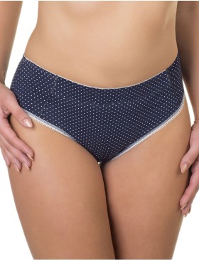 Трусики из хлопка Valmira 2929/C синий в крапинку, Цвет: синий в крапинку, Размеры: M