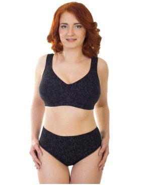 Трусики из хлопка Valmira 2929/C черный с серым, Цвет: черный с серым, Размеры: M, изображение 5