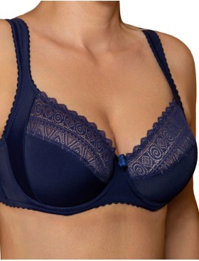 Мягкий бюстгальтер с подкроем Fluide SHINE 7055 темно-синий, Цвет: темно-синий, Размеры: 75H