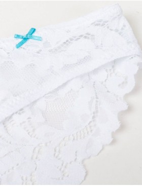 Кружевные трусы бразилиана Infiore PIZZO 5103 bianco, Цвет: bianco (белый), Размеры: S, изображение 3