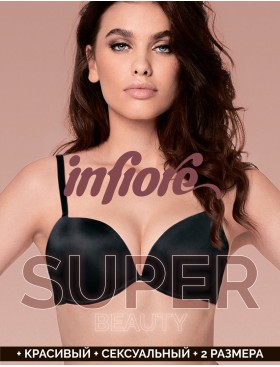 Бюстгальтер супер пуш-ап Infiore MICRO 2600 nero, Цвет: nero (черный), Размеры: 70B, изображение 4