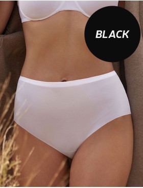 Завышенные хлопковые трусы Janira SKIN COTTON 1030806 black, Цвет: black (черный), Размеры: L