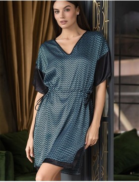 Туника женская домашняя Mia-Amore GENUA 7407, Цвет: голубой, Размеры: L/XL