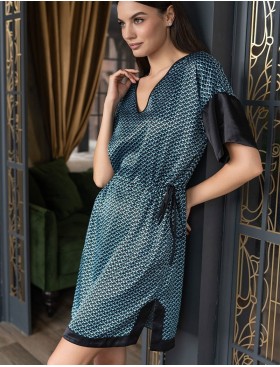 Туника женская домашняя Mia-Amore GENUA 7407, Цвет: голубой, Размеры: L/XL, изображение 4