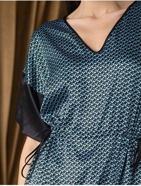 Туника женская домашняя Mia-Amore GENUA 7407, Цвет: голубой, Размеры: L/XL, изображение 6