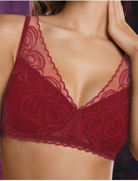 Бюстгальтер спейсер Mioocchi NICOLE 7772 rosso, Цвет: rosso (красный), Размеры: 75B