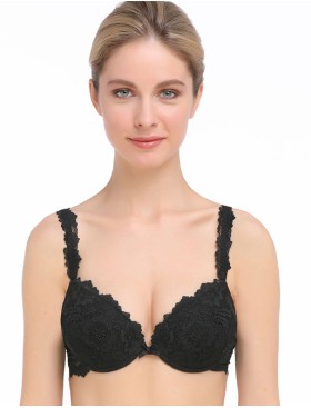 Бюстгальтер гелевый пуш-ап Mioocchi VIVIAN 7580 nero, Цвет: nero (черный), Размеры: 80C, изображение 3