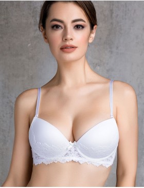 Бюстгальтер балконет пуш-ап Mioocchi VIVIAN 7582 bianco, Цвет: bianco (белый), Размеры: 90B, изображение 4