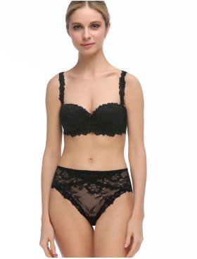 Бюстгальтер анжелика пуш-ап Mioocchi VIVIAN 7584 nero, Цвет: nero (черный), Размеры: 70B, изображение 2