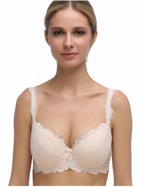 Бюстгальтер балконет Mioocchi VIVIAN 7587 cipria, Цвет: cipria (пудровый), Размеры: 90B, изображение 3