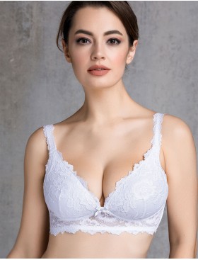 Бюстгальтер бралетт без косточек Mioocchi VIVIAN 7589 bianco, Цвет: bianco (белый), Размеры: 80B, изображение 5