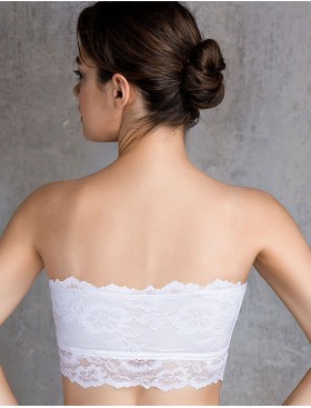 Кружевной топ бандо Mioocchi VIVIAN 7590 bianco, Цвет: bianco (белый), Размеры: XS, изображение 3